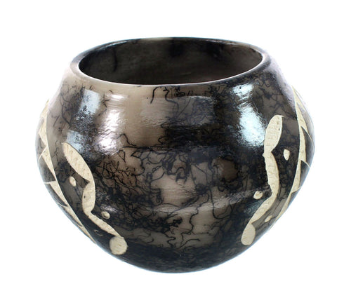 Native American Navajo Horse Hair Sun Pottery JX130476